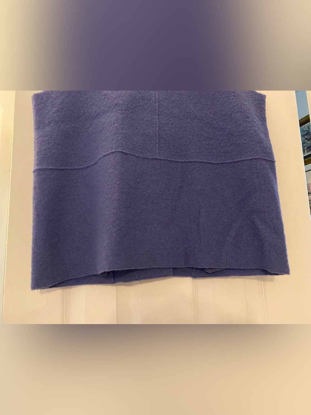 Nomadic Traders NTCO Vintage Medium Wool Periwinkle Vest Artsy Lagenlook Witchy - Picture 11 of 13